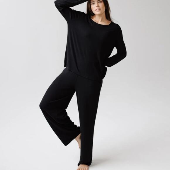 Cozy Earth Wide Leg Rib Knit Bamboo Lounge Pants Size XXL - Picture 1 of 6